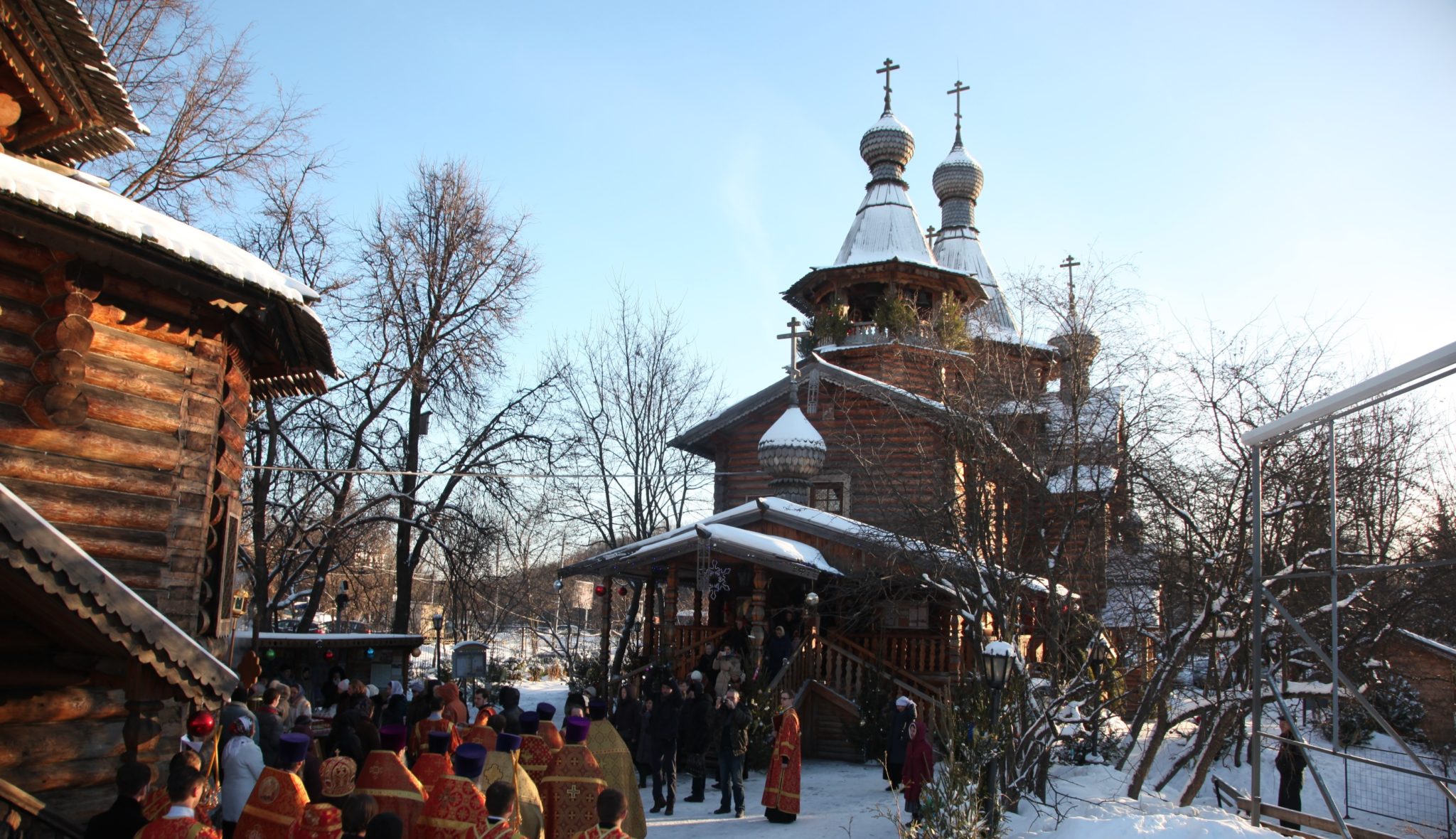 Храм Георгия Победоносца зимой